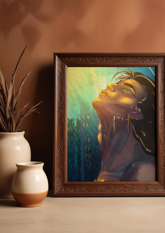 La pluie tombe sur moi